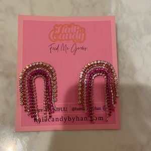 Colorful sparkly earrings-never worn